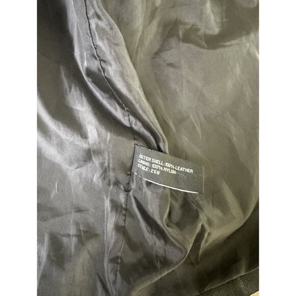 Vintage LAS VEGAS CASINO Valley View Leather Jacket 90s Men’s L Black - Picture 6 of 11